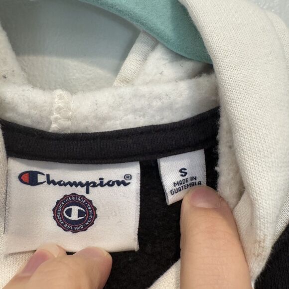 Champion Purdue Boilermakers Varsity Hoodie Jacket Black White Snap Womens Small - Picture 5 of 10